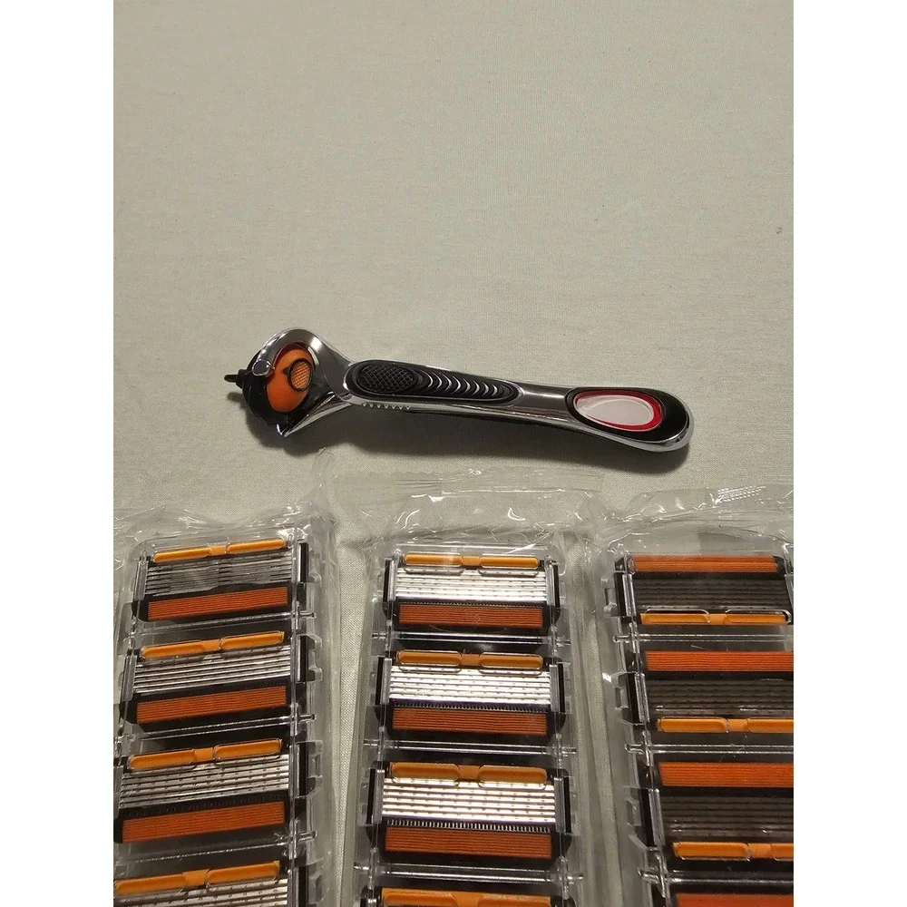 Unbranded Fusion 5 Razor Handle with 48 Replacement Blade Cartridges Bulk Set